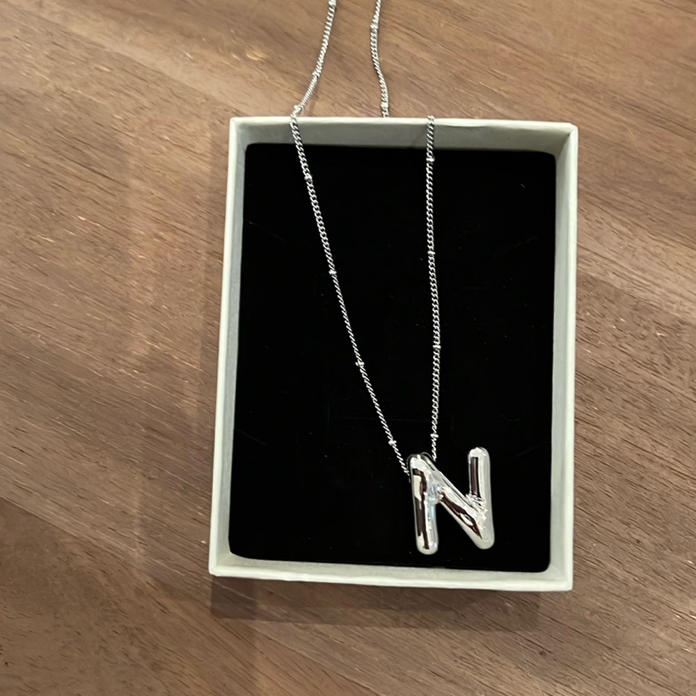 New in box initial necklace